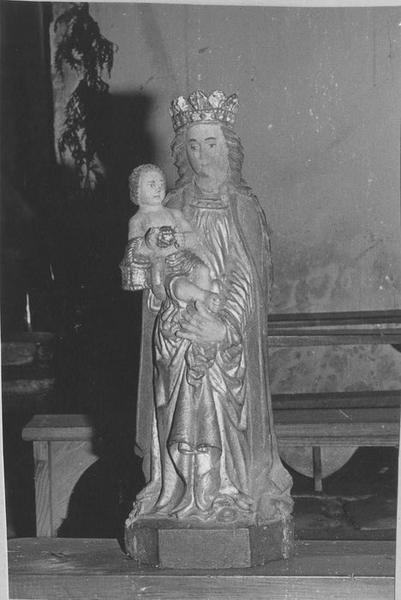 statue (statuette) : Vierge à l'enfant, vue générale