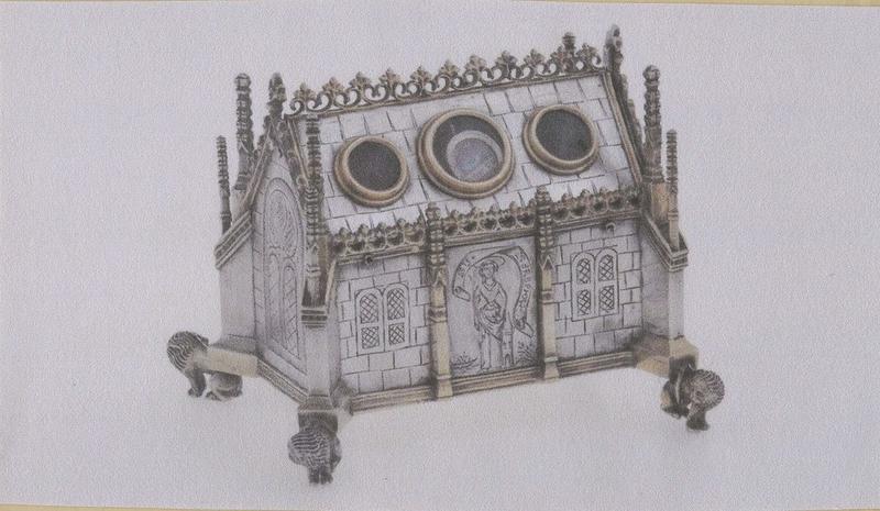 châsse-reliquaire de sainte Barbe et saint Fiacre, vue générale