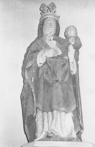 statue : Vierge à l'enfant, vue générale