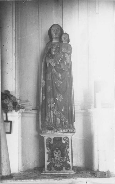 statue : Vierge à l'enfant, vue générale