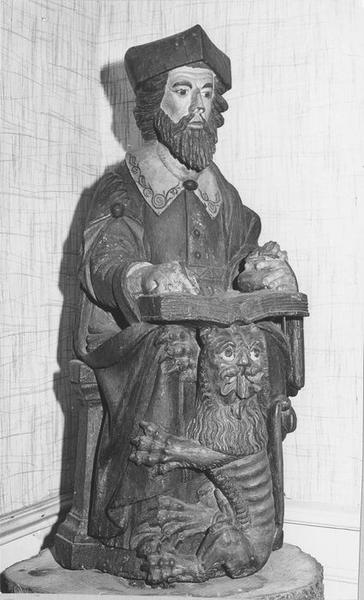 groupe sculpté : saint Marc et son lion, vue générale