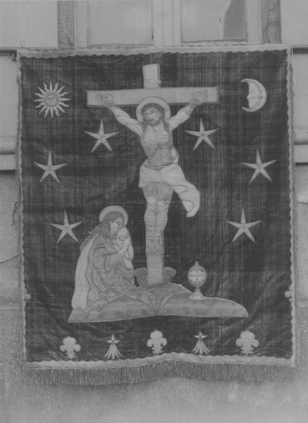 bannière de procession de saint Gurval, vue générale