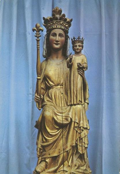 statue dite Notre-Dame-de-Quelven : Vierge à l'enfant, vue générale