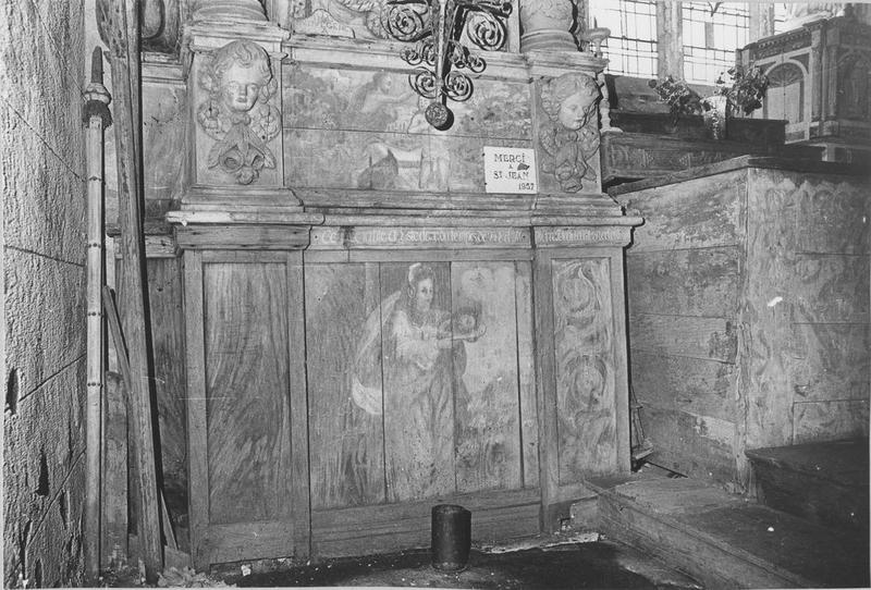 retable du maître-autel, vue partielle
