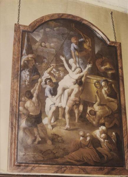 tableau : martyre de saint Jean à la porte latine (le), vue générale