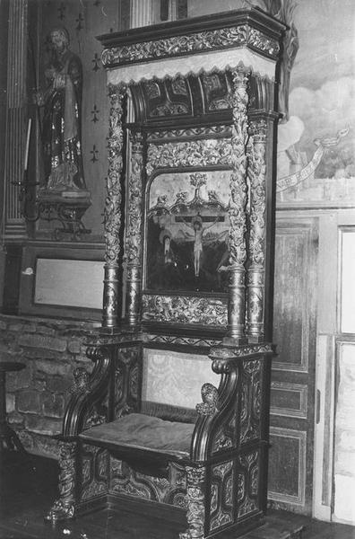 fauteuil de célébrant (cathèdre), vue générale