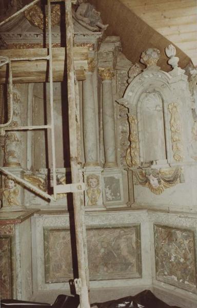 retable du maître-autel, vue partielle - © Ministère de la Culture (France), Médiathèque du patrimoine et de la photographie (objets mobiliers), tous droits réservés
