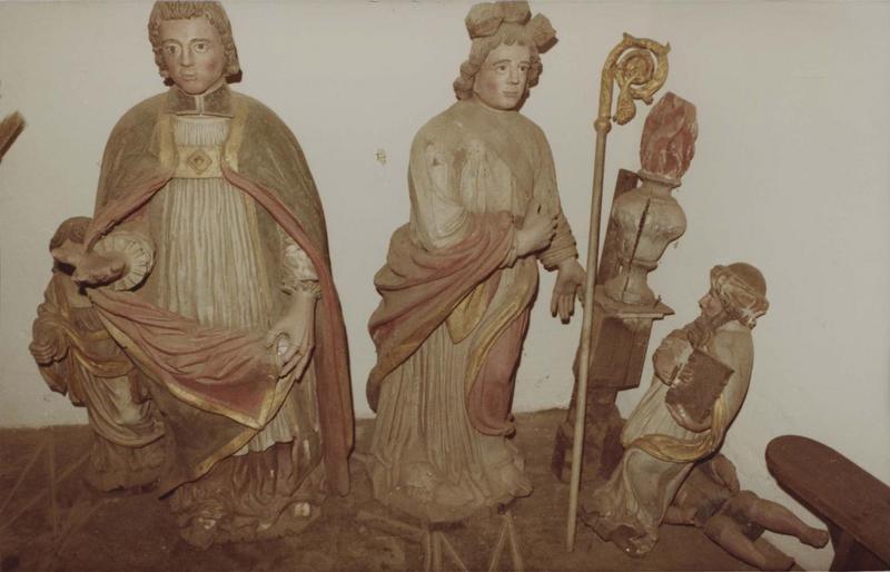 statues du retable du maître-autel, vue générale