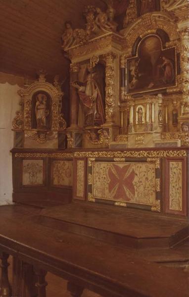 retable du maître-autel, vue partielle