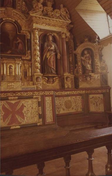 retable du maître-autel, vue partielle