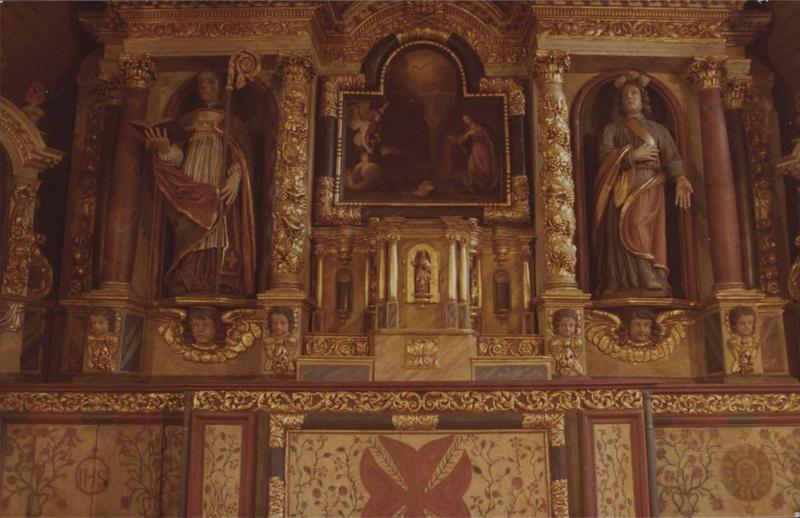 retable du maître-autel, vue partielle