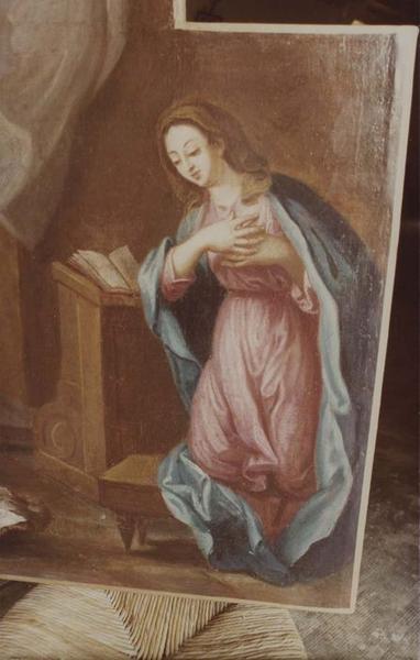 tableau du retable du maître-autel : l'Annonciation, détail
