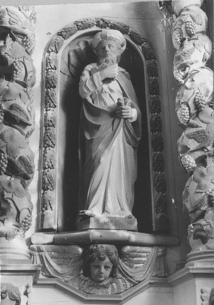 statuette du retable du maître-autel, vue générale