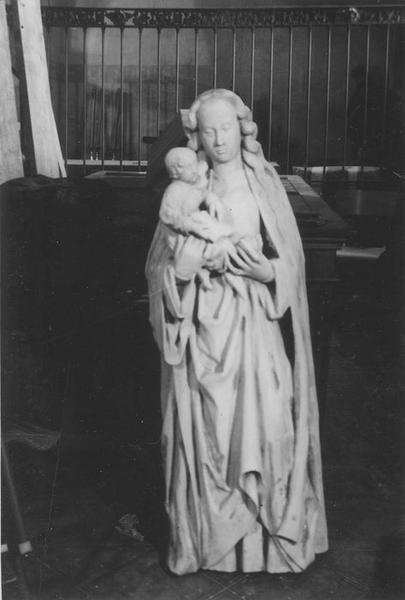 statue dite Notre-Dame-des-Anges : Vierge à l'enfant, vue générale