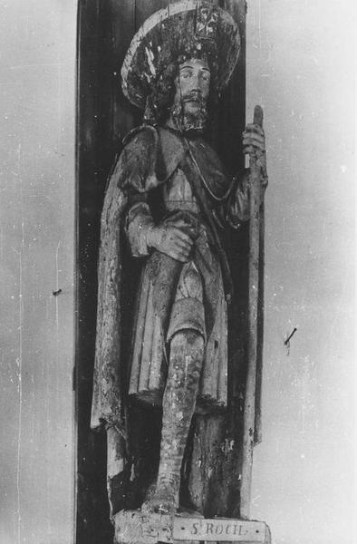 statue : saint Roch, vue générale - © Ministère de la Culture (France), Médiathèque du patrimoine et de la photographie (objets mobiliers), tous droits réservés