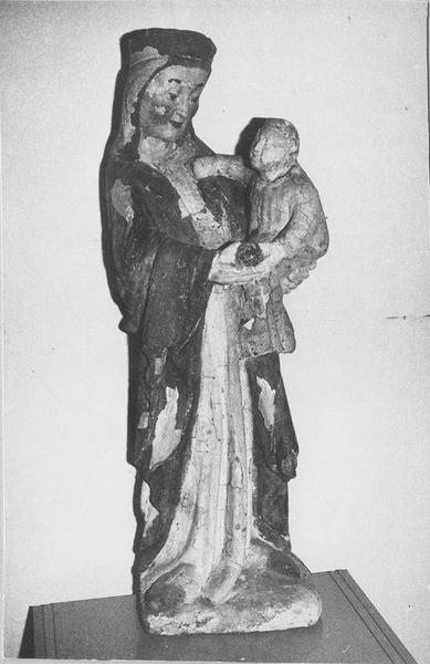 statue : Vierge à l'enfant, vue générale