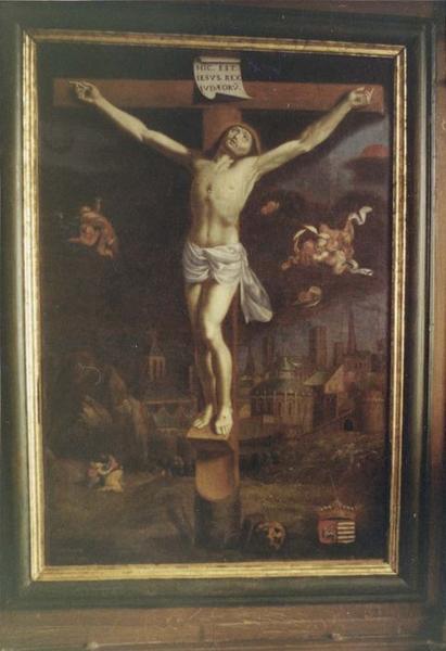 tableau : Christ en croix, vue générale - © Ministère de la Culture (France), Médiathèque du patrimoine et de la photographie (objets mobiliers), tous droits réservés