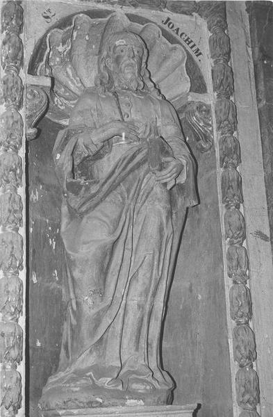 statue du retable du maître-autel : saint Joachim, vue générale