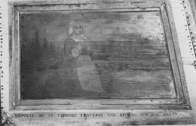 tableau : vie de saint Isidore (la), miracle de saint Isidore, vue générale