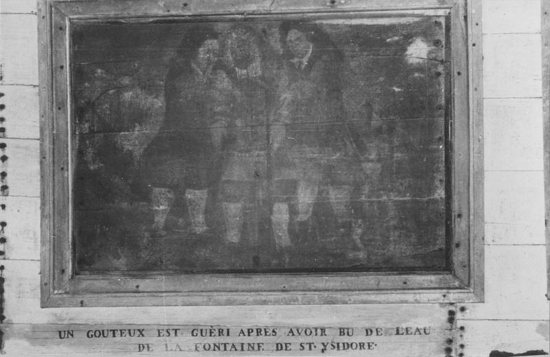 tableau : vie de saint Isidore (la), miracle de saint Isidore, vue générale