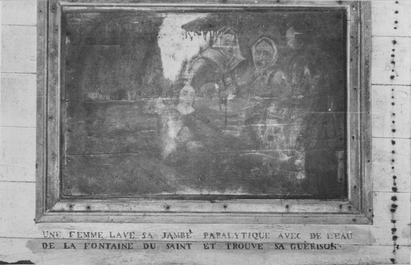 tableau : vie de saint Isidore (la), miracle de saint Isidore, vue générale