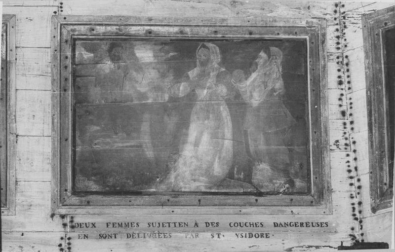 tableau : vie de saint Isidore (la), miracle de saint Isidore, vue générale