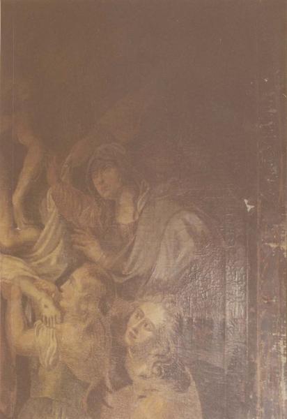 tableau du retable du maître-autel : Descente de croix (la), détail