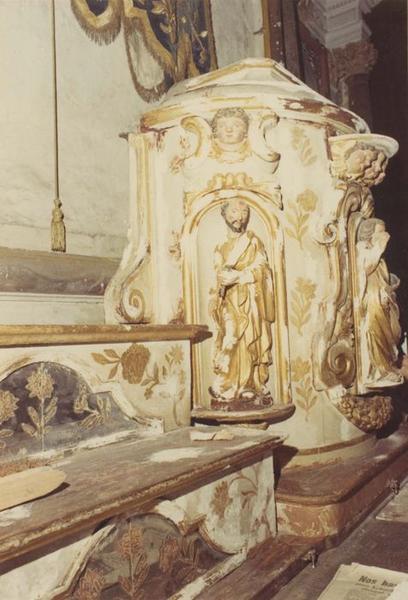 tabernacle du maître-autel, vue partielle