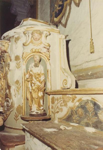 tabernacle du maître-autel, vue partielle