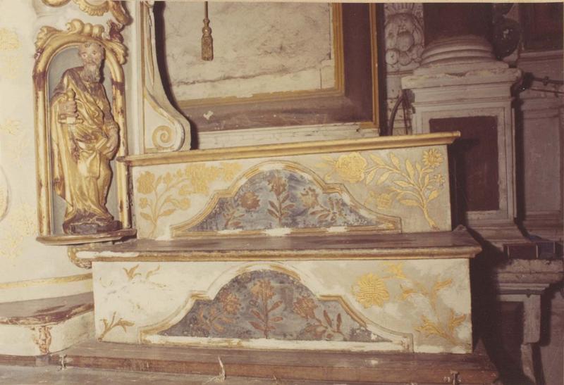 tabernacle du maître-autel, vue partielle