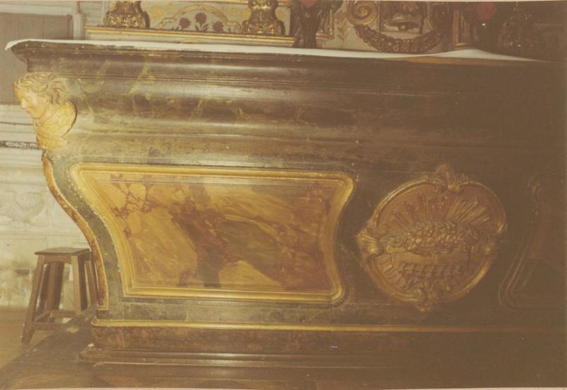 autel du maître-autel, vue partielle