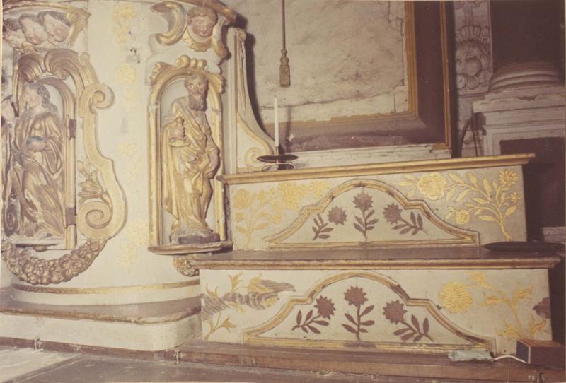 tabernacle du maître-autel, vue partielle