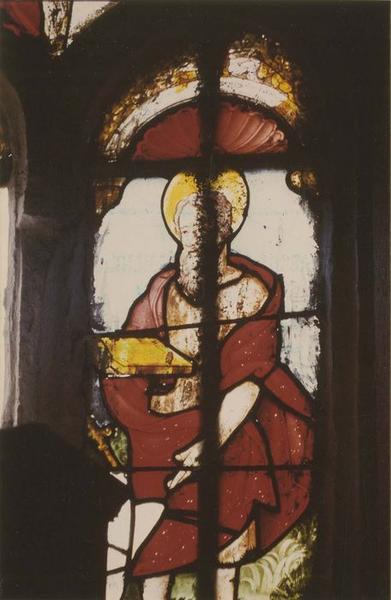 verrière : saint Mathieu, vue générale