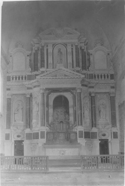 retable du maître-autel, vue générale - © Ministère de la Culture (France), Médiathèque du patrimoine et de la photographie (objets mobiliers), tous droits réservés