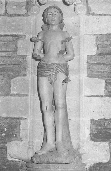 statue : saint Sébastien, vue générale