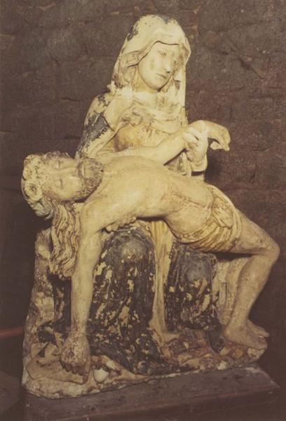 statue dite Notre-Dame-de-La-Houssaye : Vierge à l'enfant, vue générale - © Ministère de la Culture (France), Médiathèque du patrimoine et de la photographie (objets mobiliers), tous droits réservés