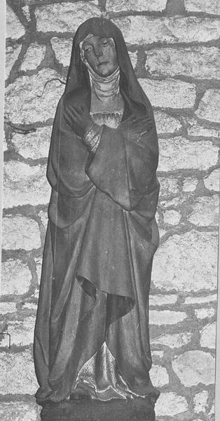 statue : Vierge de clavaire, vue générale