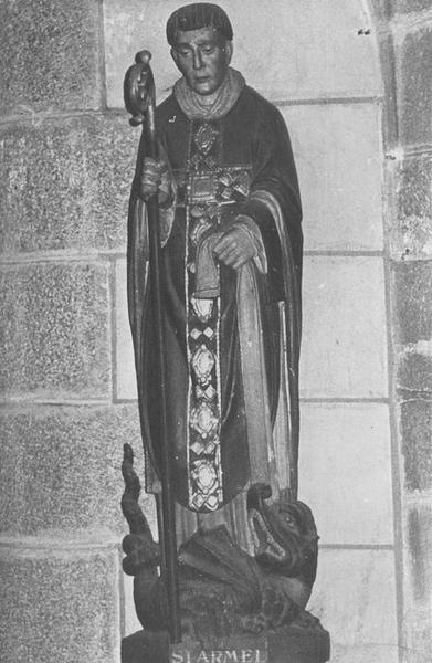 Groupe sculpté : saint armel