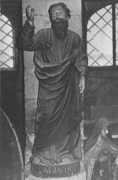 statue : saint Jacques, vue générale