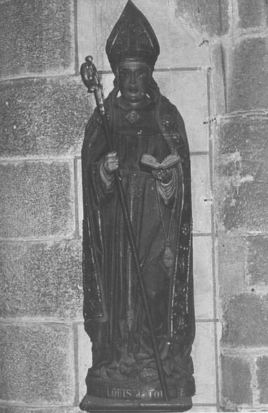 statue : saint Louis de Toulouse, vue générale