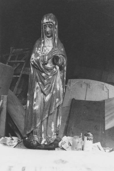 statue dite Notre-Dame-de-Locmaria : Vierge à l'enfant, vue générale