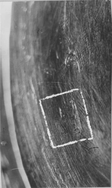 calice, détail des poinçons