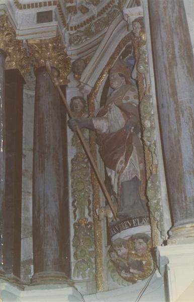 statue du retable du maître-autel : saint Jean Brevelay, vue générale