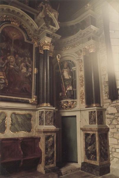 retable du maître-autel, vue partielle