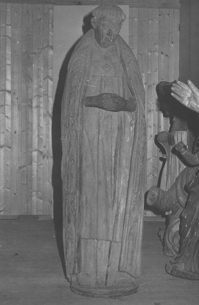groupe sculpté : saint Gildas abbé, vue générale - © Ministère de la Culture (France), Médiathèque du patrimoine et de la photographie (objets mobiliers), tous droits réservés