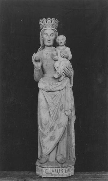 statue dite Notre-Dame-de-la-Clarté : Vierge à l'enfant, vue générale