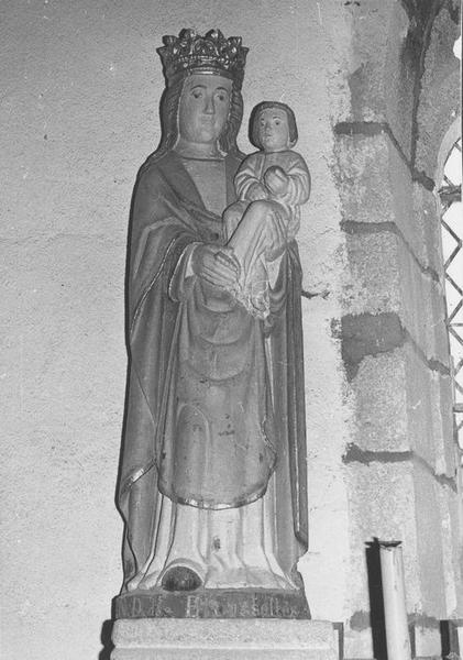 statue dite Notre-Dame-des-Broussettes : Vierge à l'enfant, vue générale