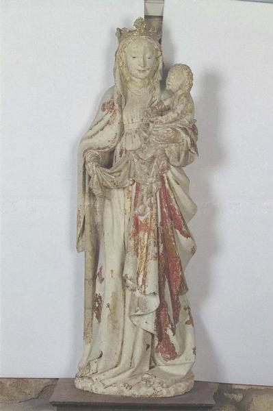statue : Vierge à l'enfant, vue générale