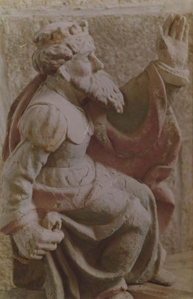 retable du maître-autel, haut-relief : arbre de Jessé (l'), détail - © Ministère de la Culture (France), Médiathèque du patrimoine et de la photographie (objets mobiliers), tous droits réservés