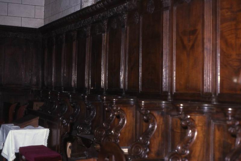stalles et lambris de revêtement (boiseries) - © Monuments historiques